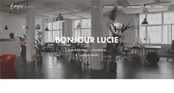Desktop Screenshot of bonjourlucie.com